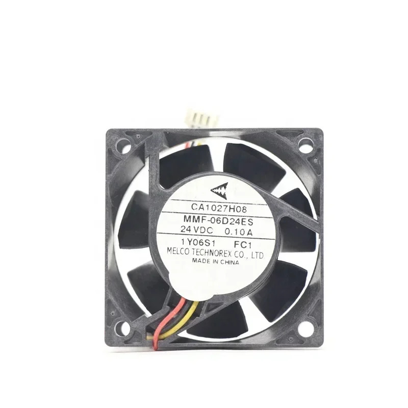 Mitsubishi MMF-06D24ES-FC1 MMF-06D24ES-FC4 24V DC 0.1A 6025 60x60x25mm 3 Wires 30CFM 2500RPM Compact Axial Fan