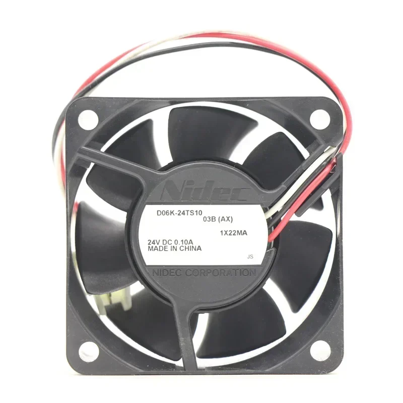 Nidec D06K-24TS10 60x60x25mm 24V DC 0.1A Axial Fan
