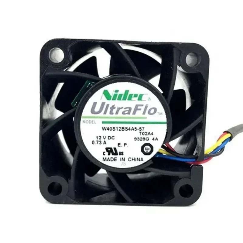 NIDEC W40S12BS4A5-07 12V DC 0.73A 40x40x28mm 4028 4cm 13500RPM 28CFM 55 DBA Server Mini Axial Fan