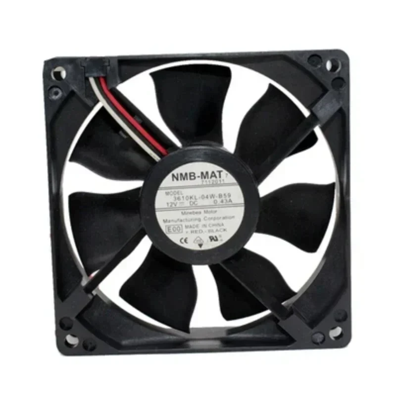 NMB 3610KL-04W-B59 92x 92x25mm 9225 54.7CFM 3200RPM 12V DC 0.43A UPS Power Supply Fan