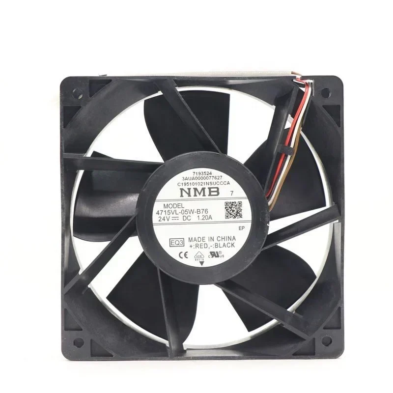 NMB 4715VL-05W-B76 3AUA0000123676 12038 24V DC 1.20A 120x120x38mm 12cm 3600RPM Axial Fan ACS580/880