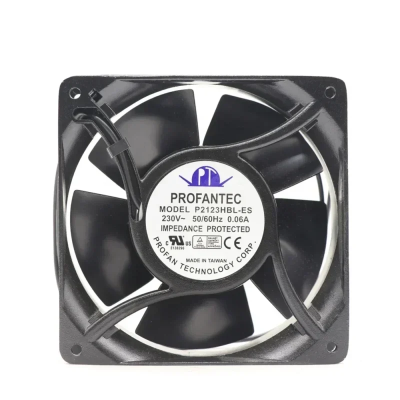 PROFANTEC P2123HBL-ES 230V 115V AC 120x120x38mm 12038 12cm All Metal Axial Fan