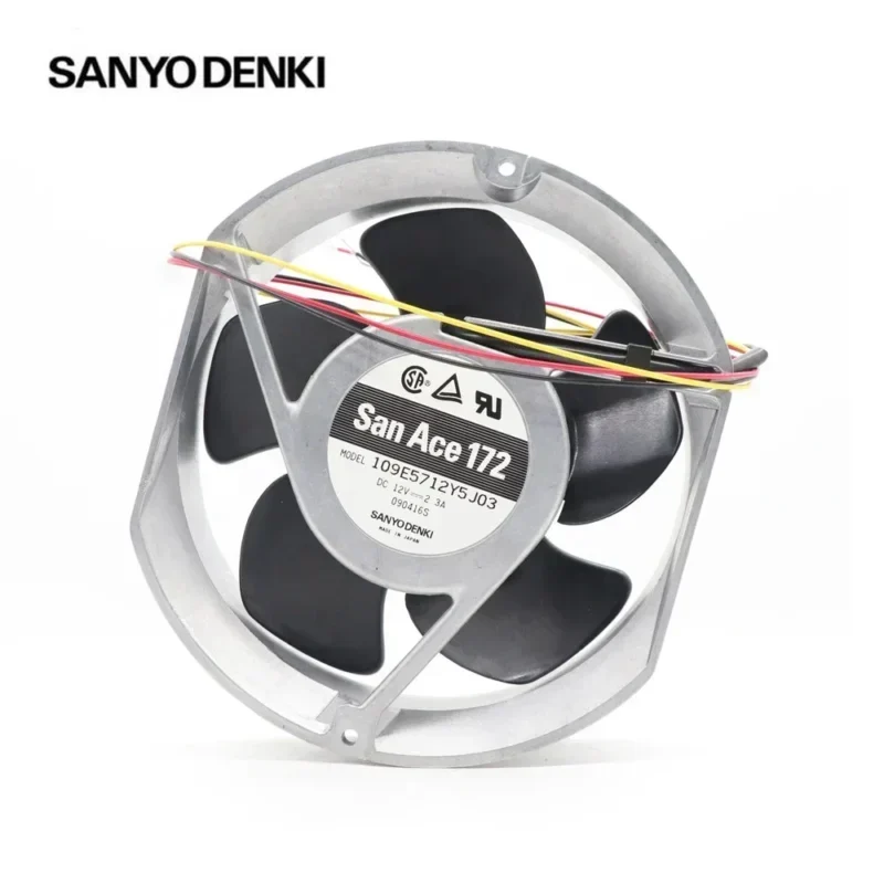 Sanyo Compact Fan 109E5712Y5J03 172x51mm 12V DC 2.3A 27.6W 4000RPM 300CFM Chassis Axial Fan