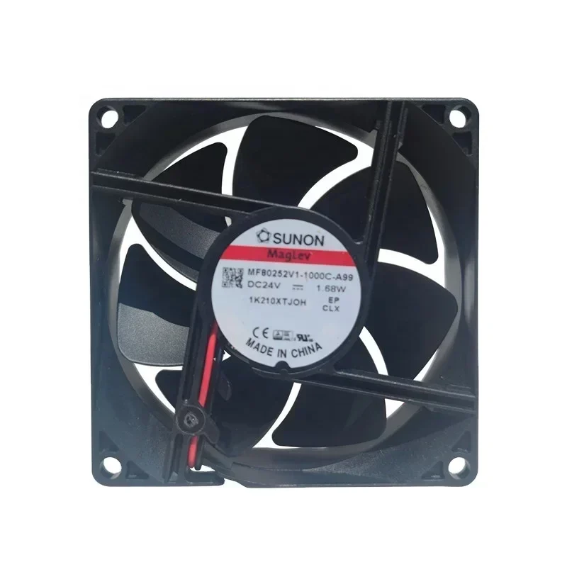 Sunon MF80252V1-1000C-A99 8025 80x80x25mm 24V DC 0.04A 1.68W 8cm 2600RPM 33CFM Magnetic Levitation Axial Fan