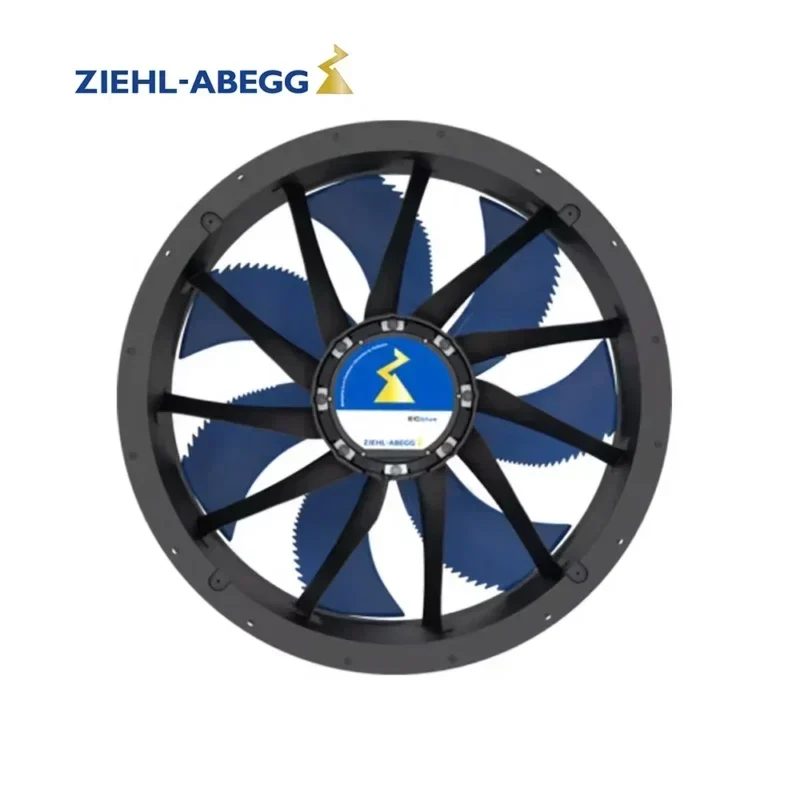 Ziehl-Abegg ZN080-ZIL.GL.V7P3 380V 3500W 1180RPM IP55 Refrigeration Equipment Air Conditioner Axial Fan