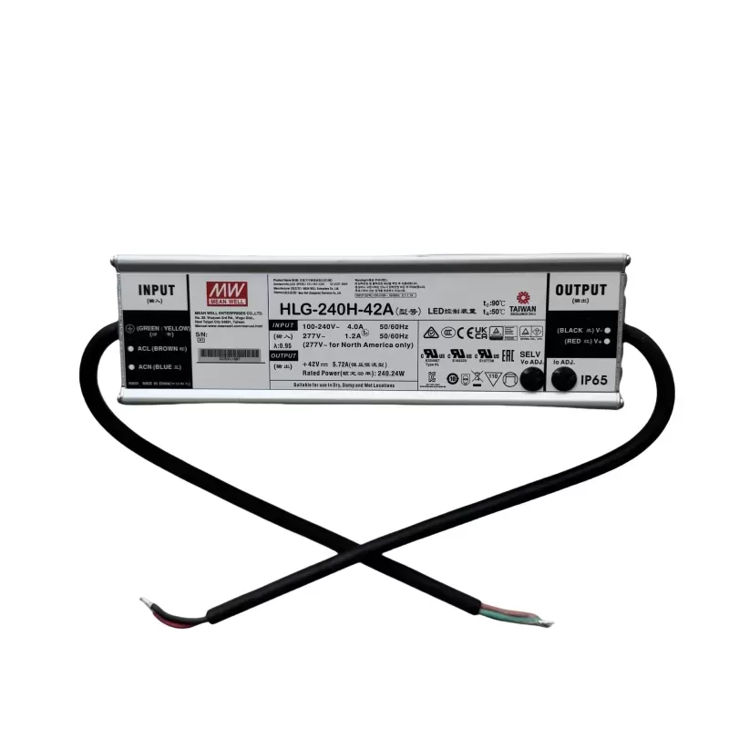 meanwell HLG-240H-42A A B AB C D constant current type voltage LED power supply