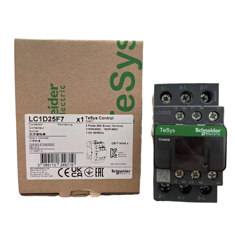 3P 25A 110V AC Telemecanique Magnetic Contactor LC1D25F7 Contactors