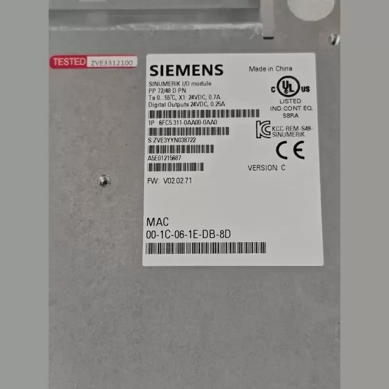 6FC5311-0AA00-0AA0 Siemens SINUMERIK Drive Amplifier 6FC5311-0AA00-0AA0 Siemens SINUMERIK Drive Amplifier