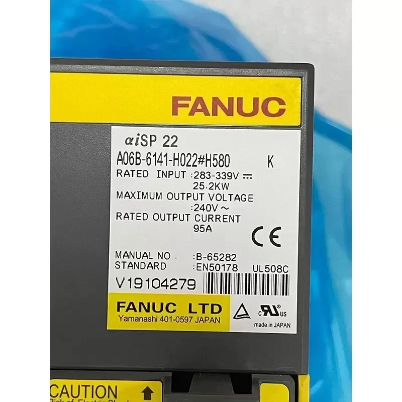 A06B-6141-H022#H580 FANUC A06B6141H022H580 CNC Servo Drive A06B-6141-H022#H580 FANUC A06B6141H022H580 CNC Servo Drive