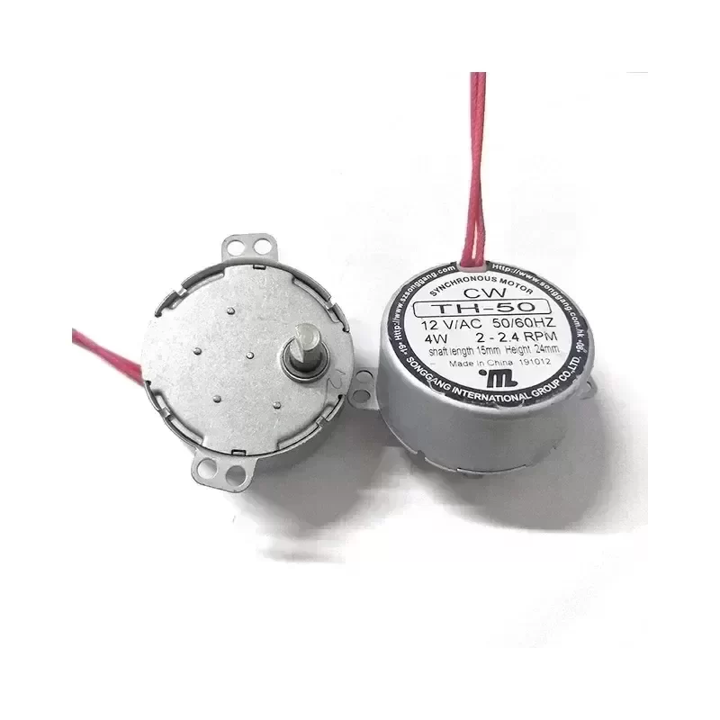 AC Motor TH-50 12V 2-2.4RPM 4W 50/60HZ CW Hight 24 mm Class F for air ing AC Motor TH-50 12V 2-2.4RPM 4W 50/60HZ CW Hight 24 mm Class F for air ing