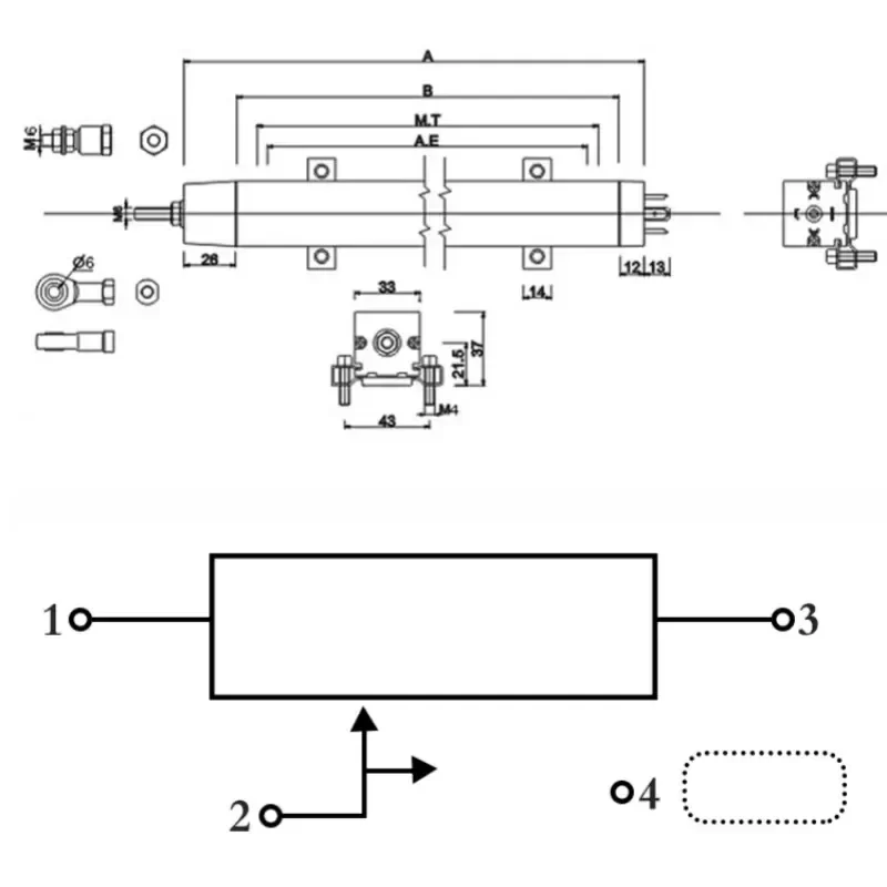 Accuracy KTC-100 150 200 Tie Rod Electronic Ruler For injection molding machines Accuracy KTC-100 150 200 Tie Rod Electronic Ruler For injection molding machines