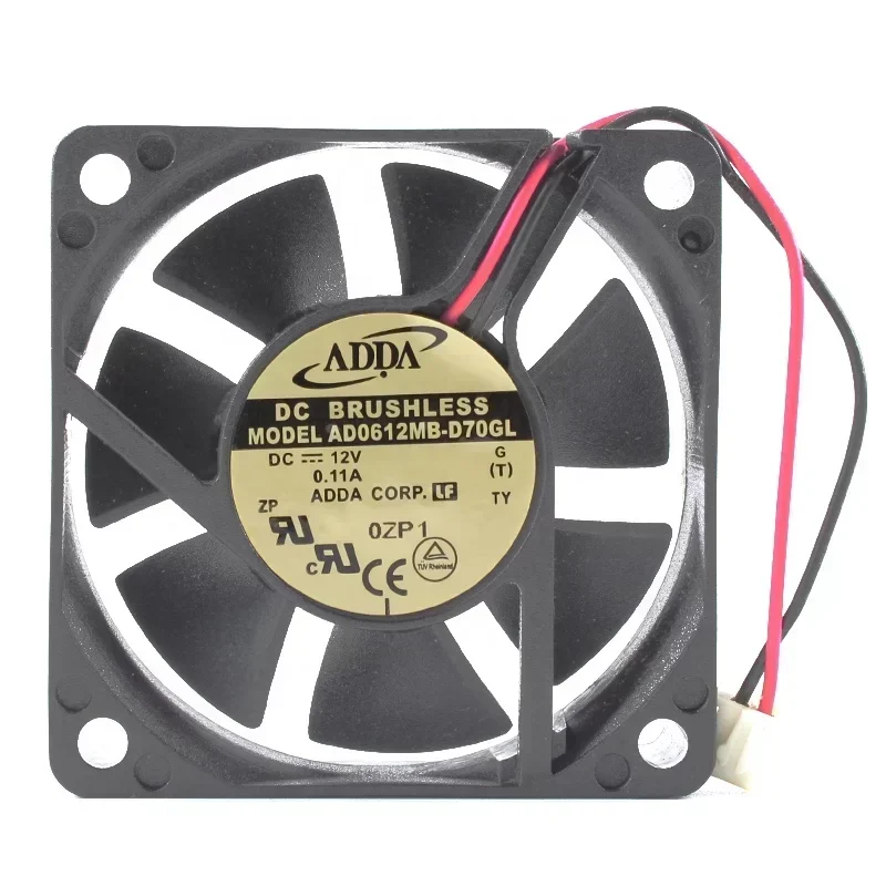 AD0612MB-D70GL ADDA 60x60x15mm 12V 0.11A Axial Fan
