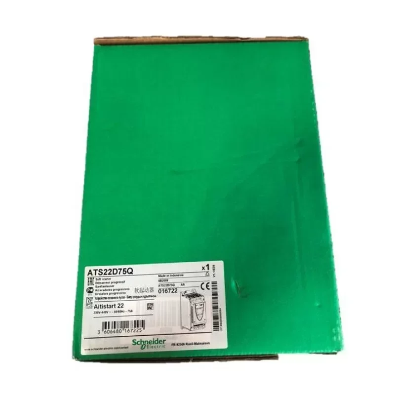 ATS22D75Q Schneider Motor Soft Starter 3-Phase 230V/18.5kw Industrial Triple Online Inverter Converter IP20 50-60Hz Customizable ATS22D75Q Schneider Motor Soft Starter 3-Phase 230V/18.5kw Industrial Triple Online Inverter Converter IP20 50-60Hz Customizable