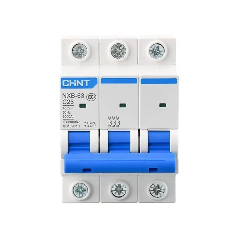 Chint Mini Circuit Breaker NXB-63 1~125A 1P 2P 3P 4P 10ka Breaking Capacity