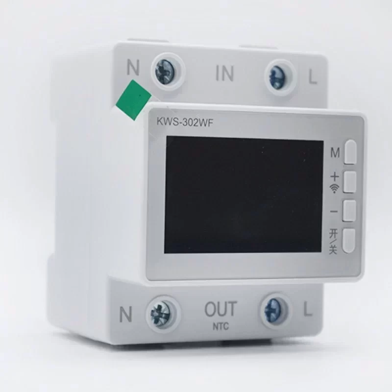 Customized Logo Tuya Wifi KWS-302WF Digital Display Single Phase 63A Multifunctional Guide Voltage Meter Energy Meters