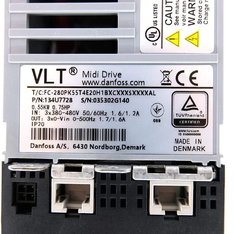 Danfoss VLT Midi Drive FC-280PK55T4E20H1BXCXXXSXXXXAL 134U7728 Frequency Inverter Danfoss VLT Midi Drive FC-280PK55T4E20H1BXCXXXSXXXXAL 134U7728 Frequency Inverter