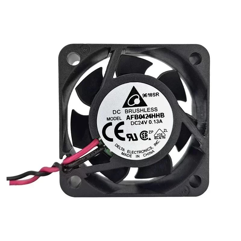 Delta AFB0424HHB 24V DC High Airflow Ball Plastic Axial Fans 0.13A 40x40x15mm 8300RPM