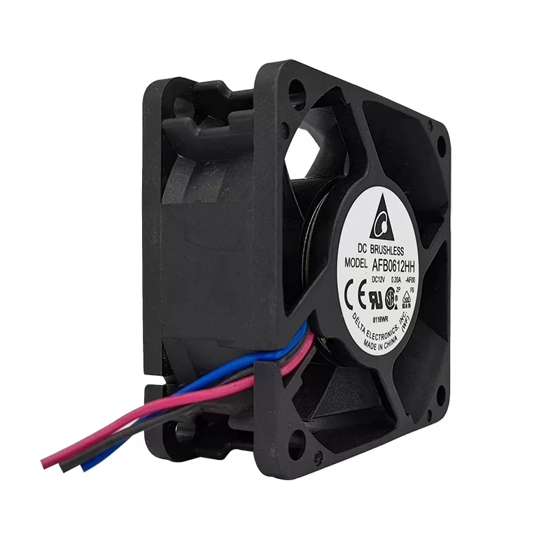 Delta AFB0612HH-AF00 5000RPM Axial Flow Plastic Cooler Fan Ball Bearing 12V DC 0.2A 27.55CFM 0.2A Axial Cooler Fan