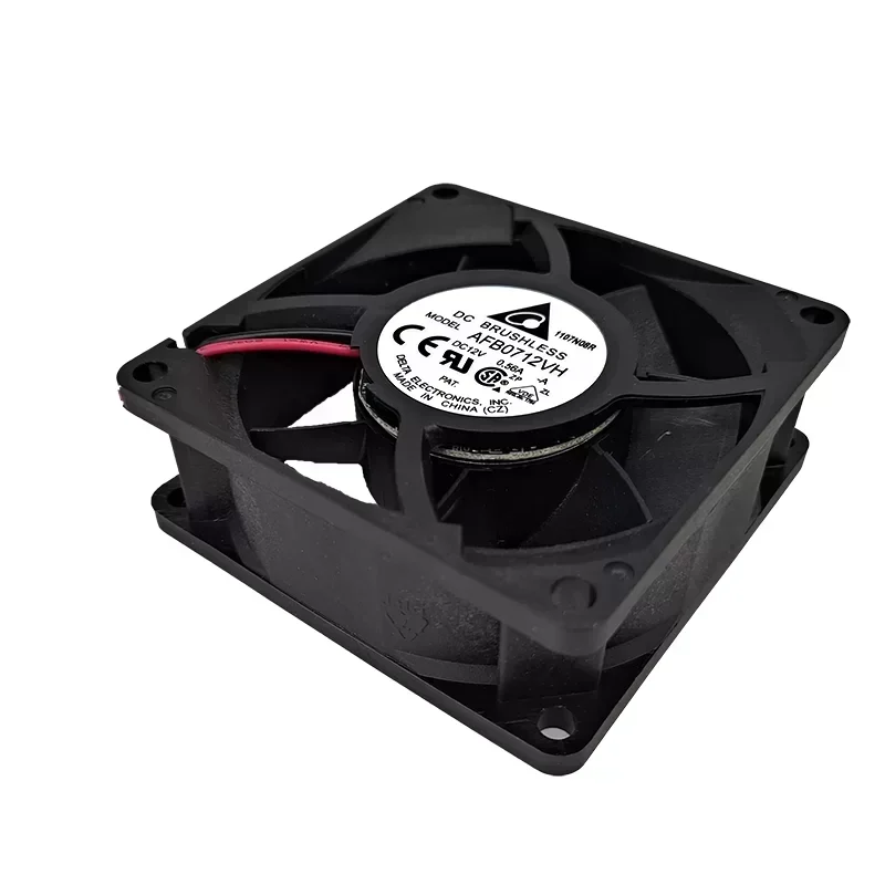 Delta AFB0712VH-A Axial Fan RGB 5500RPM 70x70x25.4mm Ball Bearing 12V DC 0.56A Plastic Blade