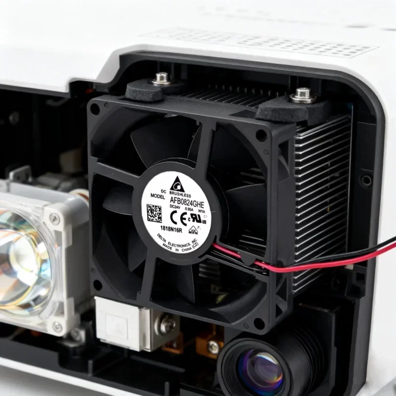 DELTA AFB0824GHE-WYA Axial Fan Double Ball Bearing Plastic 80x80x38MM 24V DC 99.01CFM 6800RPM