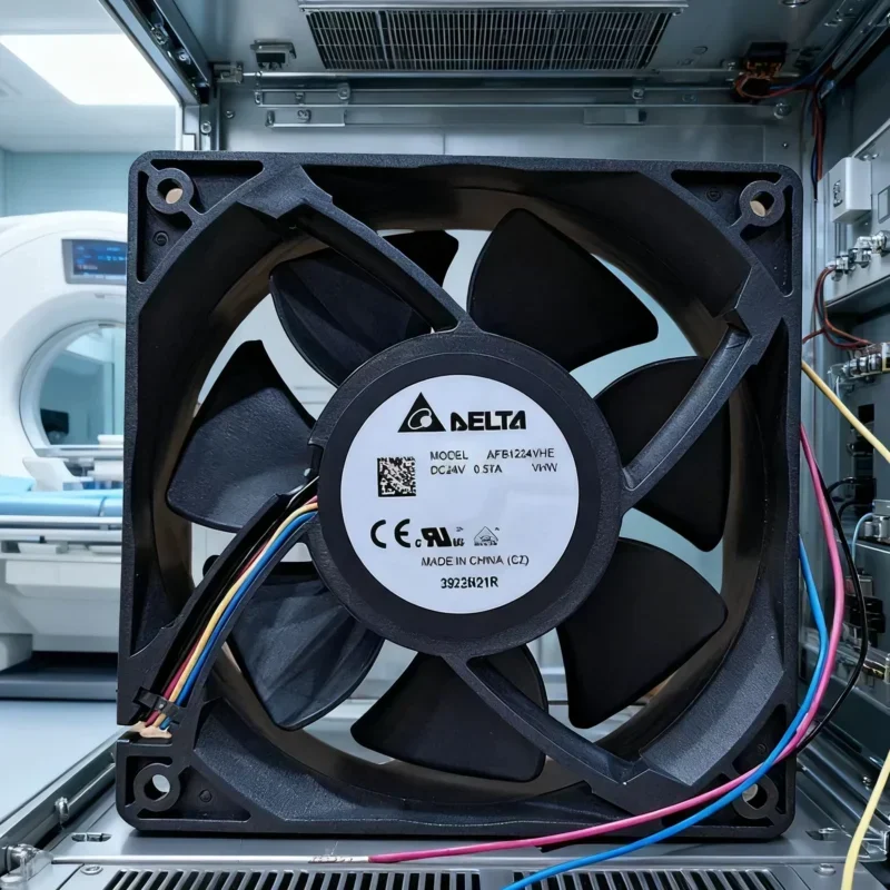 DELTA AFB1224VHE-VHW 0.57A 24V DC Axial Fan Ball Bearing Mount Plastic 6000RPM