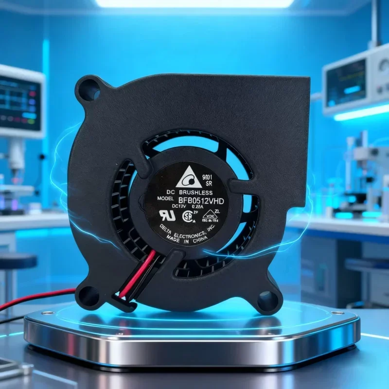 Delta BFB0512VHD 12V DC Blower Radial Ball Bearing 50x50x20MM 6.75CFM 5300RPM Mount Plastic Blades
