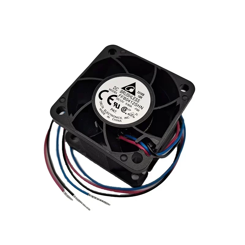 Delta FFB0412SHN-F00 12V DC 13000RPM 23.05CFM Axial Fan Ball Bearing 4028mm Plastic