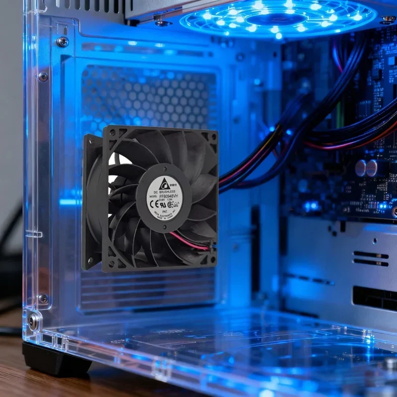 Delta FFB0948VH Axial Fan Ball Bearing Plastic 92x92x38mm 48V 12.48W 81.97CFM 3700RPM