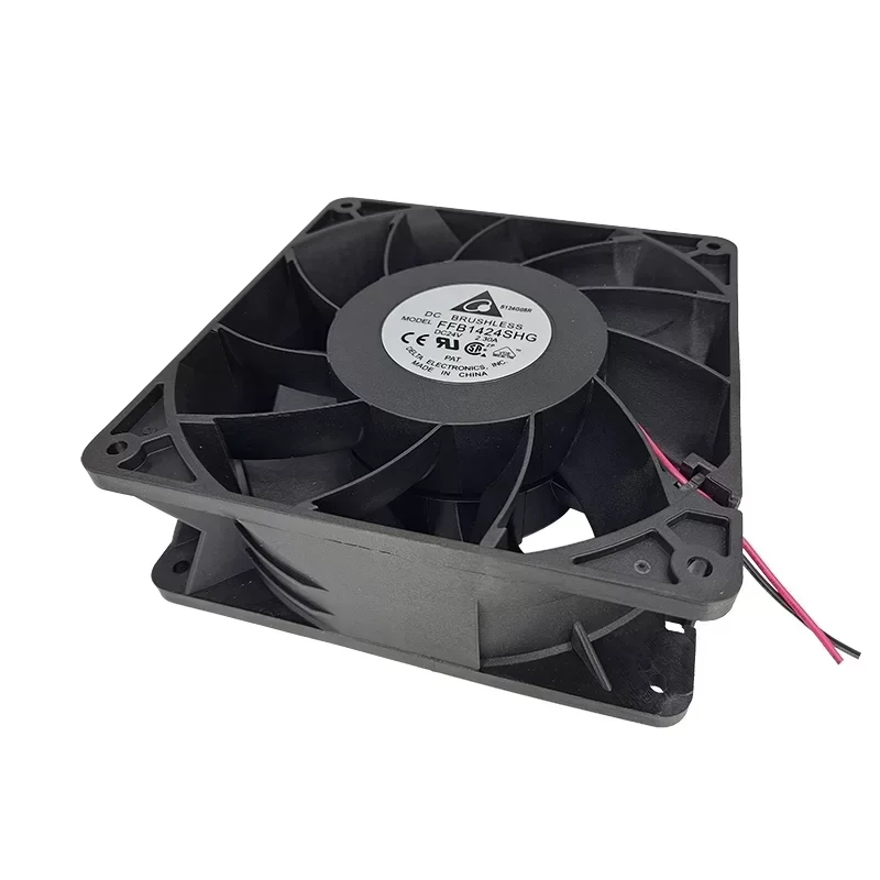 Delta FFB1424SHG 24V DC 140x140x50.8mm Axial Fan 3600RPM 61.7dBA Ball Bearing for Computer Cases Cabinets