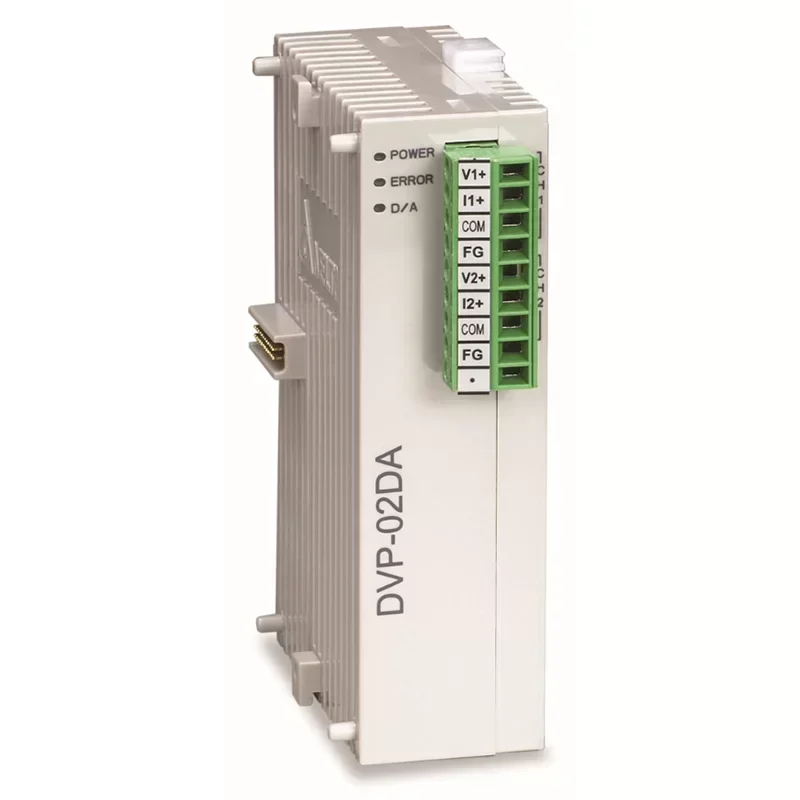 Delta PLC DVP02DA-S Analog Output Module Controller