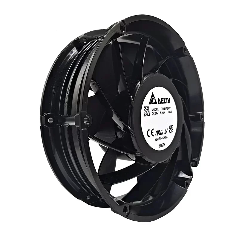Delta THB1724BG-GSR Axial Fans 24V DC 5.2A 172x172x51mm 5900RPM 447.32CFM Ball 24V