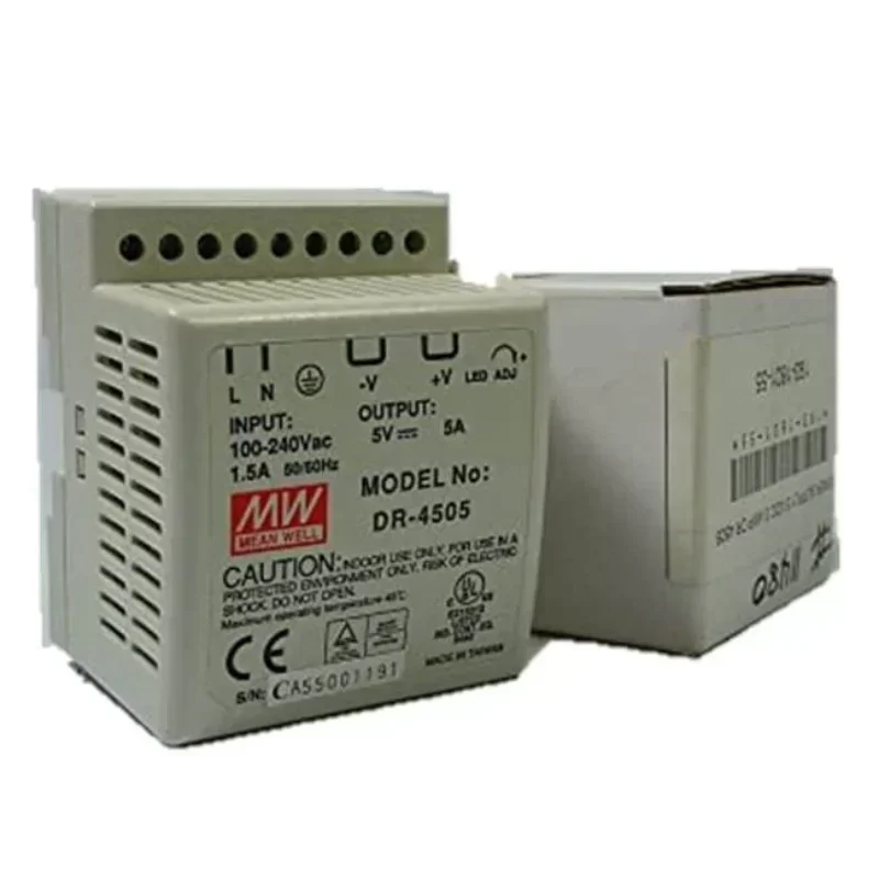 DR-4505 Single Output 45W 5V Mean Well Switching Power Supply