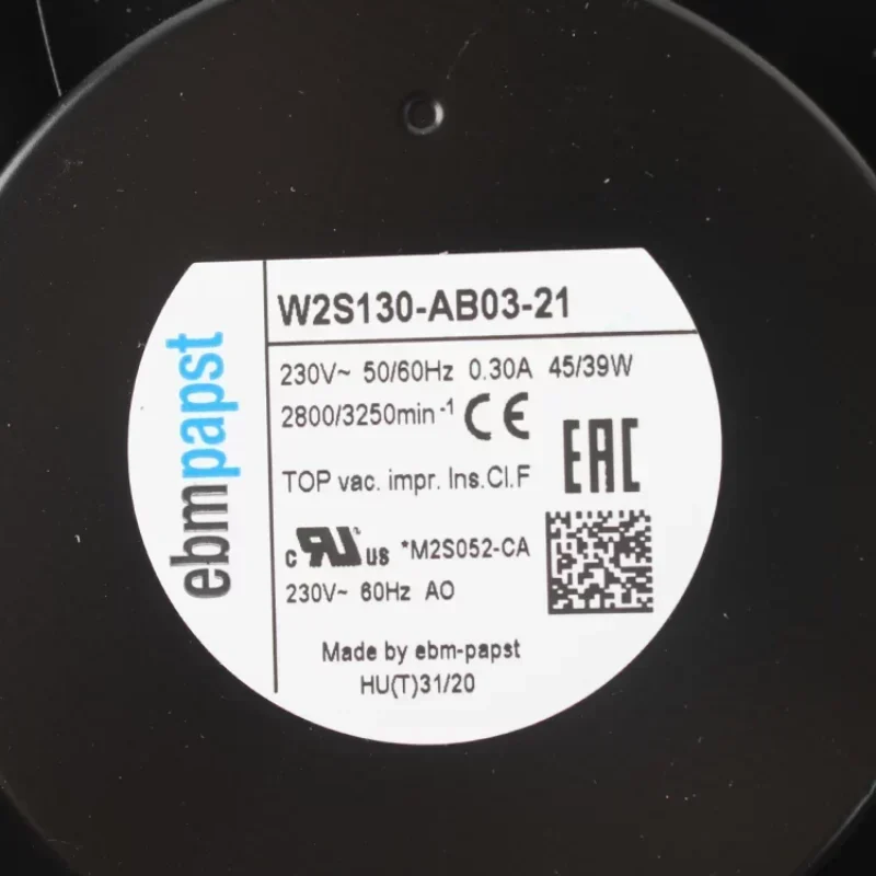 Ebmpapst W2S130-AB03-21 230v 39w 3250rpm Compact Axial Fan