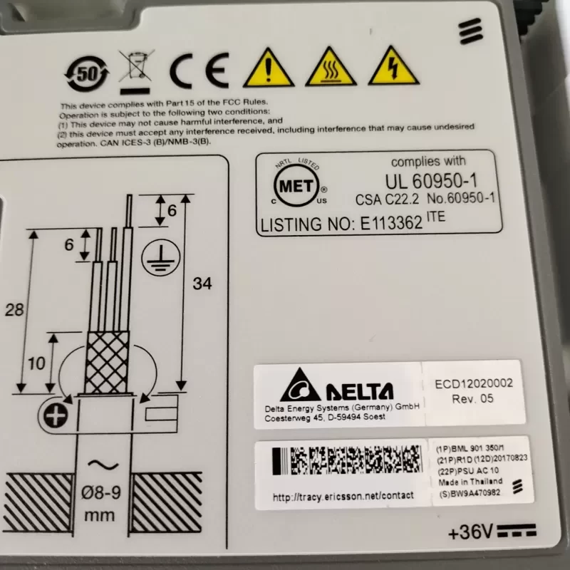 Ericsson PSU AC 10 BML 901 350/1 KRY 901 345/1 Power Supply Unit Ericsson PSU AC 10 BML 901 350/1 KRY 901 345/1 Power Supply Unit