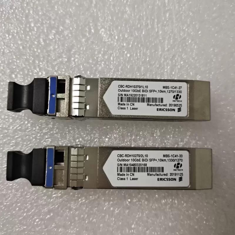 ERICSSON RDH 102 70/1 RDH 102 70/2 CPRI 10GBASE-BX20-U SFP+ CPRI 10GBASE-BX20-D SFP+