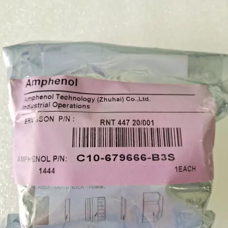 ERICSSON RNT 447 20/001 RRU Bo Plug Dc Connector Amphenol ERICSSON RNT 447 20/001 RRU Bo Plug Dc Connector Amphenol