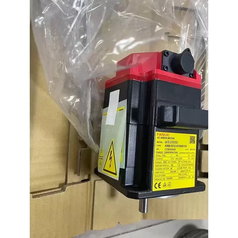 FANUC A06B-0212-B100#0100 AC Servo Motor Equipment for Electrical Applications FANUC A06B-0212-B100#0100 AC Servo Motor Equipment for Electrical Applications