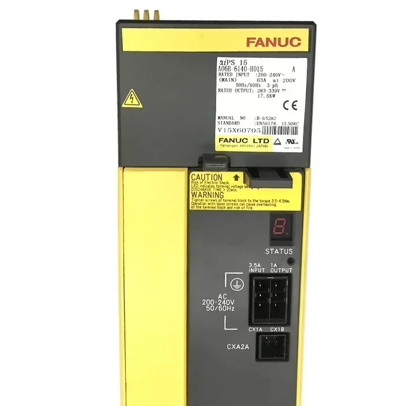 FANUC A06B-6140-H015 ALPHA I POWER SUPPLY MODULE MDL AiPS-15 Fanuc Power Drive FANUC A06B-6140-H015 ALPHA I POWER SUPPLY MODULE MDL AiPS-15 Fanuc Power Drive