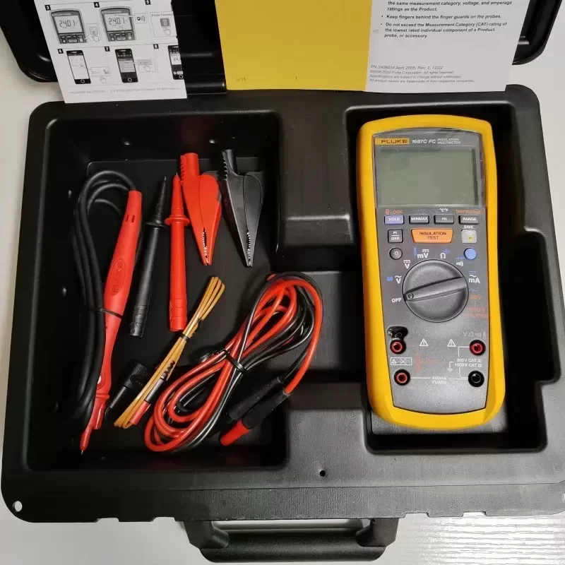 Fluke 1587FC Insulation Multimeter 1587cFC Resistance Tester and Digital Fluke 1587FC Insulation Multimeter 1587cFC Resistance Tester and Digital