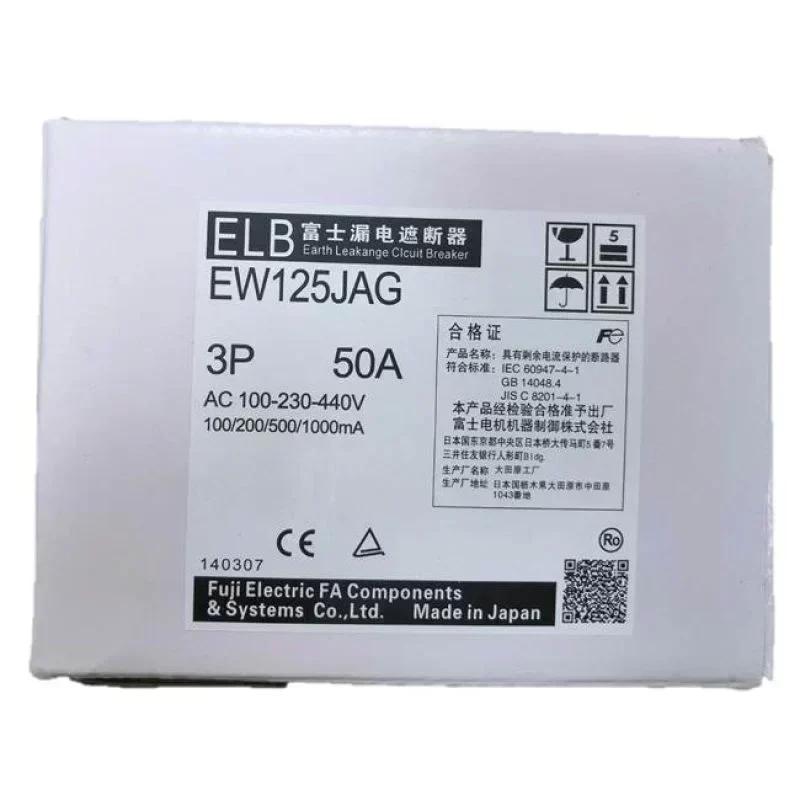 Fuji Circuit Breaker EW125JAG 3P 60A 15~125A Fuji Circuit Breaker EW125JAG 3P 60A 15~125A