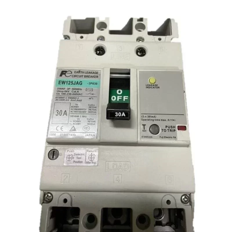 Fuji Circuit Breaker EW125JAG 3P 60A 15~125A Fuji Circuit Breaker EW125JAG 3P 60A 15~125A