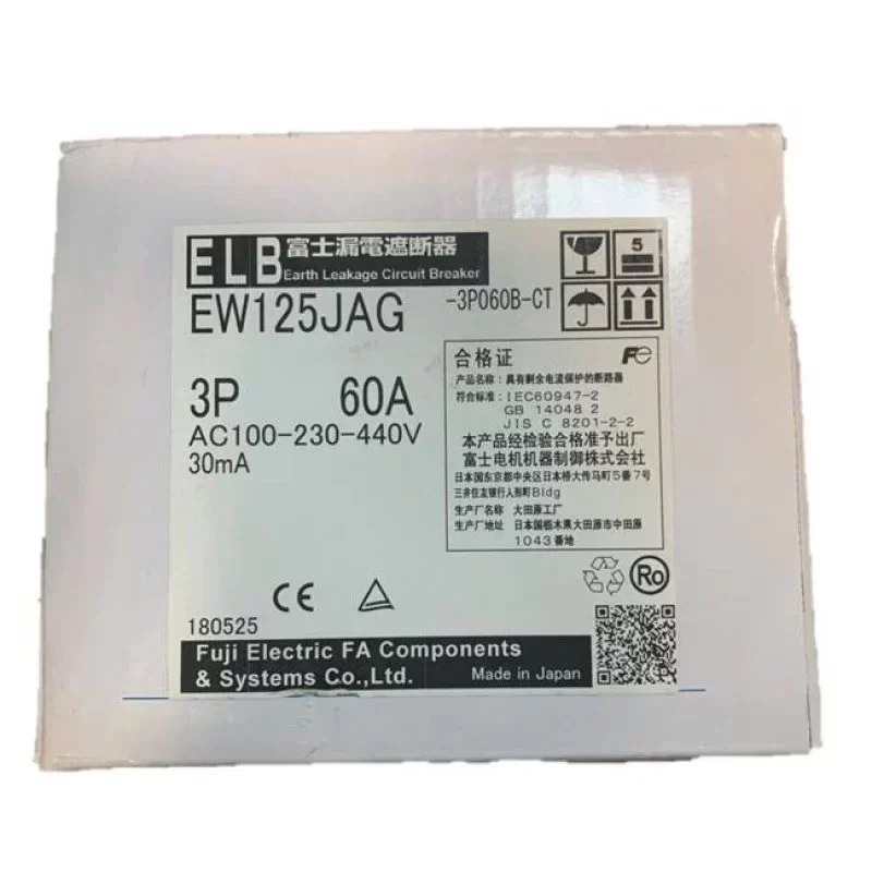 Fuji Circuit Breaker EW125JAG 3P 60A 15~125A Fuji Circuit Breaker EW125JAG 3P 60A 15~125A