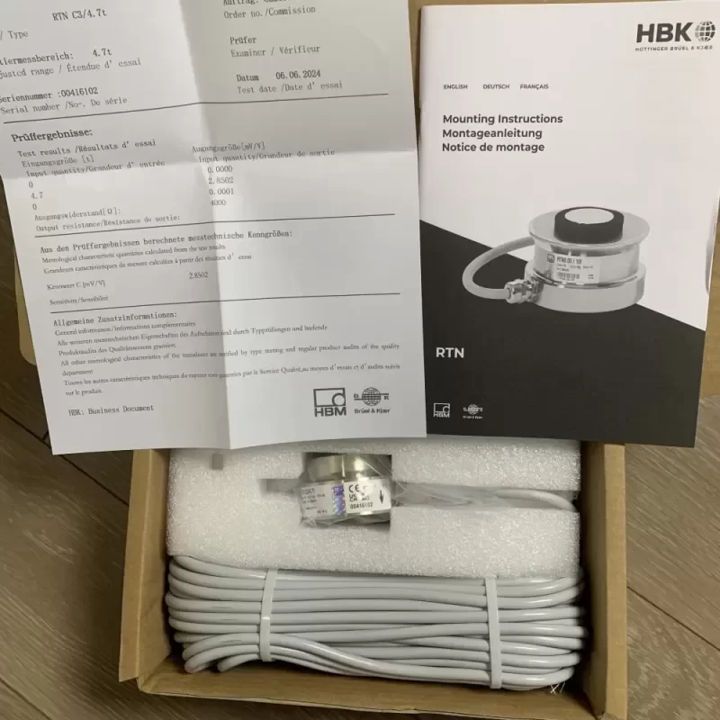 HBM RTN C3/4.7t Torsion Ring Load Cell Force Sensor HBM RTN C3/4.7t Torsion Ring Load Cell Force Sensor