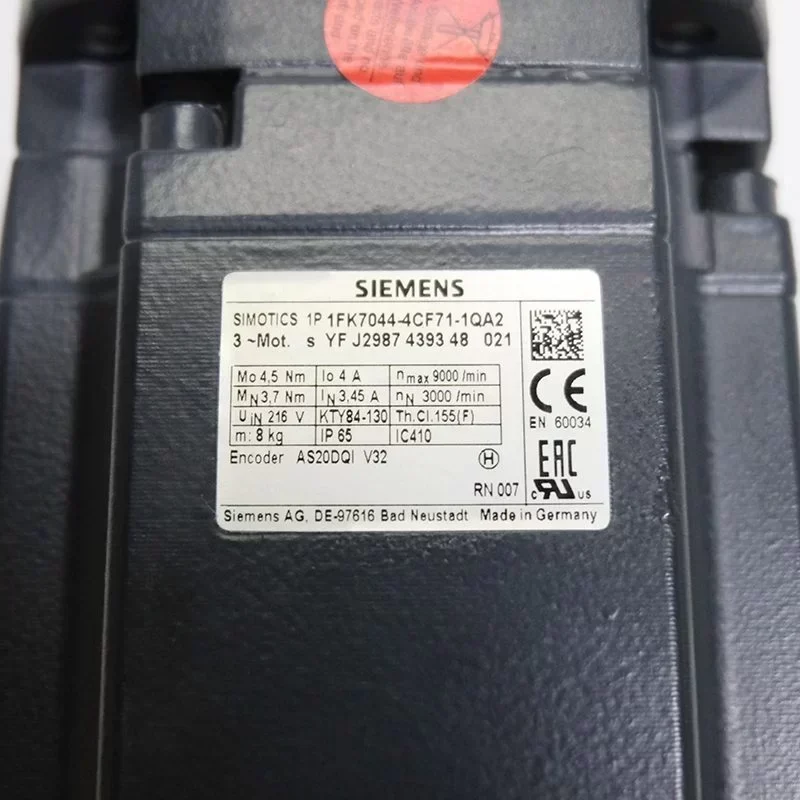 High Precision Siemens Servo Motor 1FK7044-4CF71-1QA1 1FK7044-4CF71-1QA2 Siemens Motor CNC Module for Industrial Automation High Precision Siemens Servo Motor 1FK7044-4CF71-1QA1 1FK7044-4CF71-1QA2 Siemens Motor CNC Module for Industrial Automation