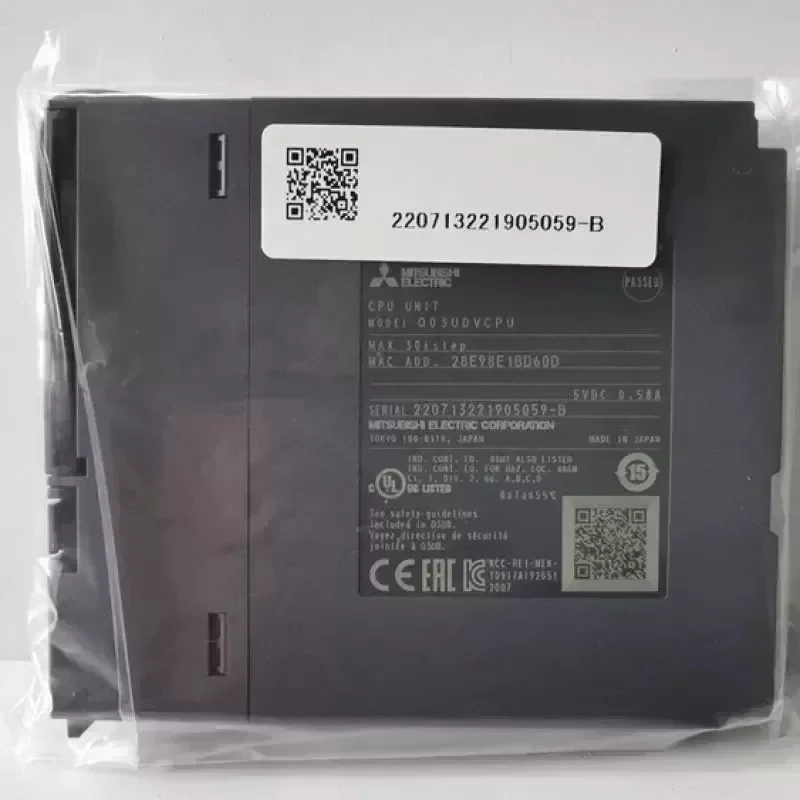 High Speed Mitsubishi Programmable Logic Controller CPU Module Q03UDVCPU High Speed Mitsubishi Programmable Logic Controller CPU Module Q03UDVCPU