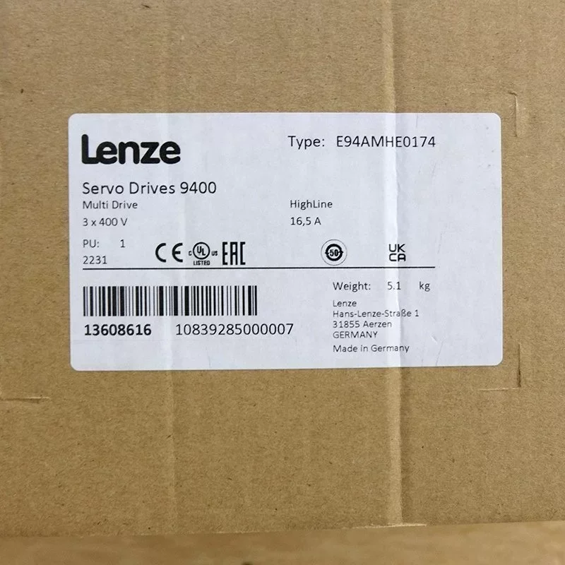 Inverter Servo Drive 9400 3x400V 16.5A Plc 13608616 E94AMHE0174 Lenze Inverter Servo Drive 9400 3x400V 16.5A Plc 13608616 E94AMHE0174 Lenze