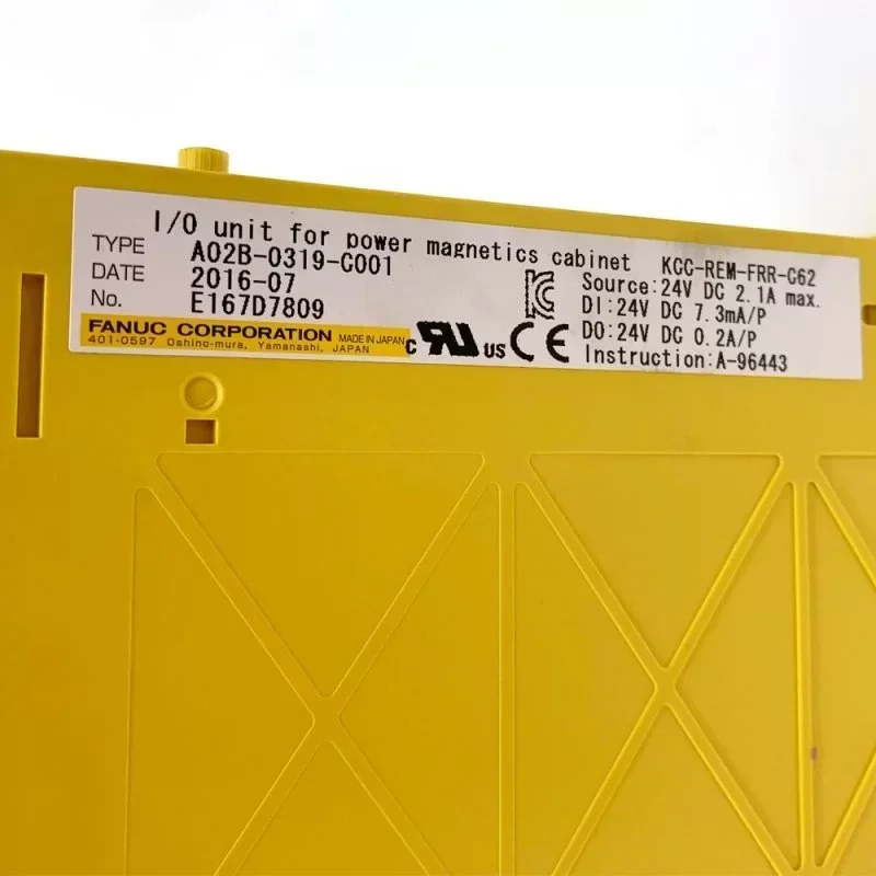 Japan Fanuc A02B-0319-C001 I/O Unit for Dower Magnetics Cabinet Japan Fanuc A02B-0319-C001 I/O Unit for Dower Magnetics Cabinet