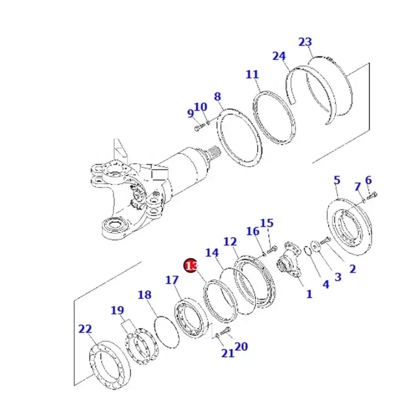 Komatsu HM400 Rear Seal 56B-46-13470