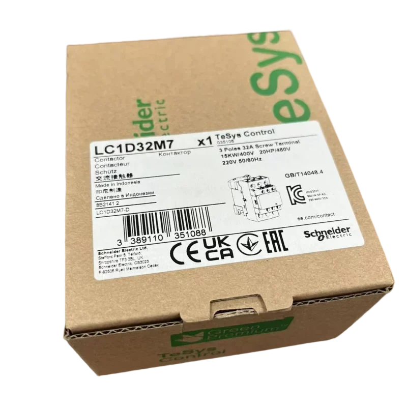 LC1D32M7 3-Pole AC Contactor High Durability Electric Contactor Din Rail Mounting 380V 48V 110V High Voltage Electric Systems