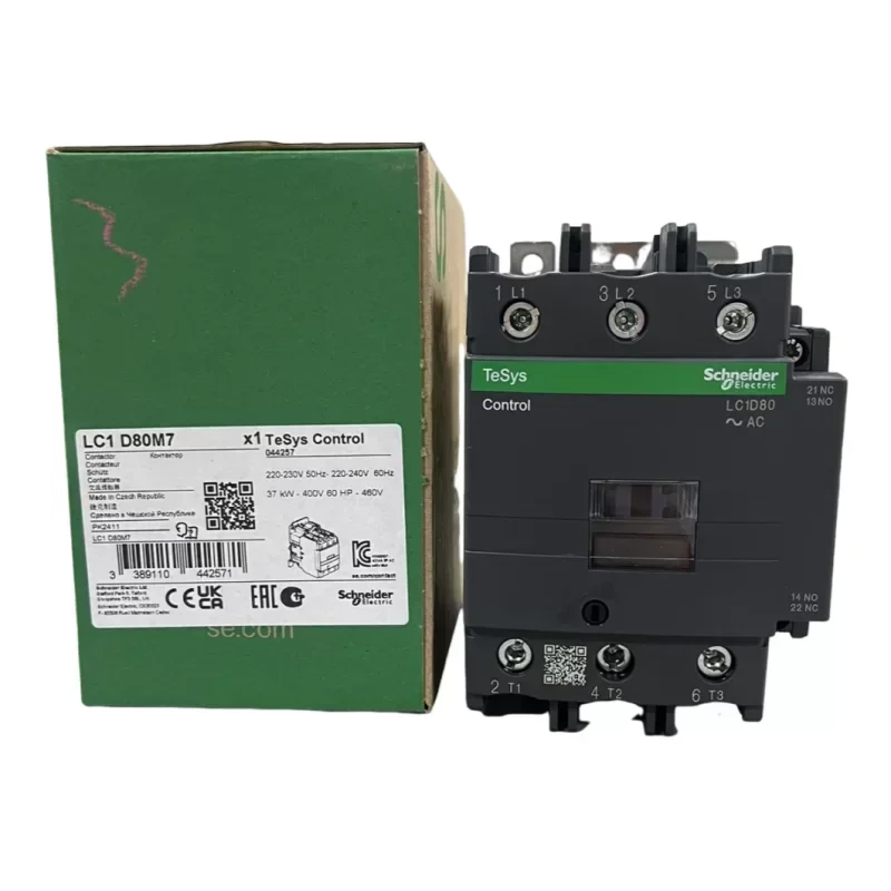 LC1D80M7 3P 220V AC Telemecaniquet 80A Contactor LC1D80M7 3P 220V AC Telemecaniquet 80A Contactor